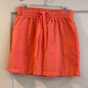 Jcrew coral mini skirt. Size 2.